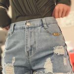 SheIn Distressed Jean Shorts Photo 0