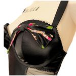 Victoria's Secret Y2K victoria’s Secret NWT Teddy Bustier garter black satin mesh ruffle skirt 34B Photo 4