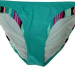 NEW Aqua Couture Turquoise Black Pink Stripe 2 Piece Push Up Bikini Swimsuit S M Size undefined Photo 3