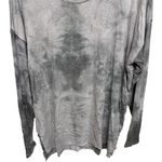 American Eagle Soft Sexy Gray Tie Dye Long Sleeve Size Large Boho Lounge Comfort Photo 2