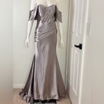 Cinderella  Divine Gray Satin Dress Size Small Photo 1