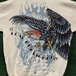 Ed Hardy x Machine Gun Kelly Lost Americana MGK Oversized Zip-Up Hoodie Small Photo 2