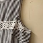 London Times  Monochrome Striped Pencil Skirt Photo 4