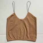 Free People NWOT Intimately Skinny Strap Cropped Cami Tank Bra Brami Brown M\L Photo 2