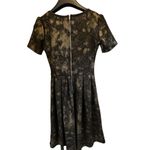 LuLaRoe ‎ Amelia Dress XS Black/Gold A-Line Pleated Knee Length Formal Photo 1