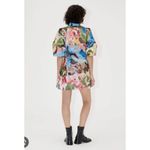 Stine Goya Abstract Print Structured Sleeve Mini Dress Size Small Blue Photo 12