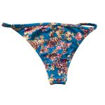 Revolve Tavik Size XS Antic String Bikini Bottoms Blue Floral Low Rise NWT Photo 2