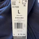 Adidas  Aeroready Jacquard Logo Full Zip Hoodie Sweatshirt Navy Blue NEW Photo 5