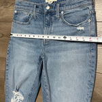 Madewell  The Slim Boy Jean Mid Rise Distressed Stretch Blue Jeans Size 26 Photo 8
