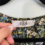 Tibi New York Women's Multicolor Floral Silk Quarter Sleeve Romper Photo 3