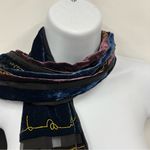 JL Silk blend crushed velvet burnout velour scarf Photo 2