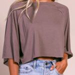 Mono B Clothing Mocha Cropped Tee Photo 0