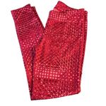 Under Armour  Red Pink Fly Fast 2.0 HeatGear Leggings Size Small EUC #7213 Photo 0