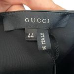 Gucci Wide Leg Trousers Dress Pants Black Mid Rise Womens Size IT 44 US L Photo 5