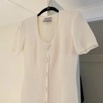 Breakin’ Loose Vintage 80s One Piece Mini Skirt Suit Size 3/4 White Photo 7
