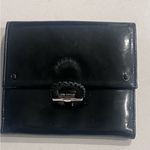 Salvatore Ferragamo  Black‎ Patent Leather Buckle Medium Wallet Photo 1