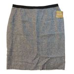 Ellen Tracy Pencil Skirt Womens 16 Passport French Blue Combo Back Zip NWT Photo 0