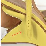 Off-White Yellow Jug Wedge Heel Leather Sandals Size EUR 39, US 9 Photo 14