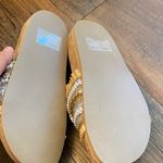 Steve Madden Beige Beaded Fringe Sandals Photo 4