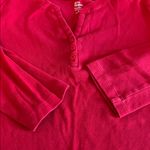 kim rogers Scoopneck Henley 3/4 Sleeve TShirt Red Size Medium Photo 6