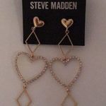 Steve Madden  Hearts & triangles Crystals  Earrings Photo 0