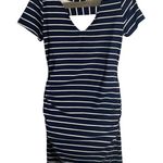 Full Moon Maternity Dress Ladies Small Navy Wht Striped Very Nautical Blue Size undefined Photo 1