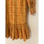 Olivia James Chloe Mini Dress Off the Grid Biscotti $216 Drop Waist Flounce S Brown Photo 6