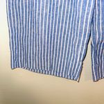 LC Lauren Conrad Blue Striped High Rise Cropped Pants Photo 5