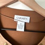 Carmen Marc Valvo  Faux Leather Studded Blazer XS Photo 1