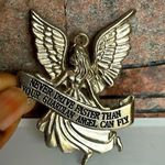 Pewter Guardian Angel Never Drive FasterThan Your Guardian Angel Can Fly Pendant Silver Photo 0