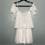 Show Me Your Mumu NWT  Caitlin Ruffle Romper White Short Women’s Size Medium Photo 1