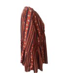 easel Floral Baby Doll Boho oversized Bell Sleeves Side Pockets Flowy Top Sz M Photo 4