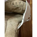 Natural Soul Sandals White Slip On Faux Turquoise Stones Womens 12M Southwestern Photo 5