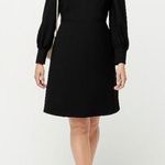 J.Crew NWT   long-sleeve dress in 365 crepe Black Photo 0