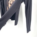 PacSun JETTY Crewneck Tattoo Rose Anchor Graphic Long Sleeve Side Slit TShirt Top Photo 2