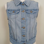 Judy Blue Denim Vest Women Large 90s Western Grunge Retro Tomboy Boho Streetwear Photo 0