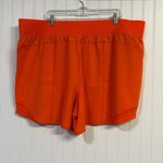 Tek Gear Women's Orange Athleisure Flutter Shorts Size 3X NWT New Mid Rise Photo 3