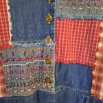 Bobbie Brooks Patchwork‎ Top Denim Bottom Dress Size L Blue Size L Photo 4