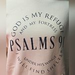 Cream Hoodie with Inspirational Text Yellow Size M Photo 1