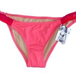 Victoria's Secret Victoria’s Secret Swim Pink Low Rise Ruffled Bikini Bottom - S NWT Photo 0