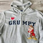 Disney I Love Being GRUMPY Vtg 90s Gray Activewear Fleece Zip Hoodie Size 3X Photo 1