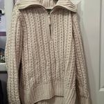 Aerie Cream Cable Knit Sweater Photo 0