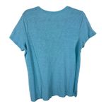Felina  Blue Short Sleeve Lightweight V-Neck Cotton Modal T-Shirt Size L Photo 1