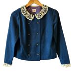 Vintage 50's/60's AnR Jr Navy Blue Lace Photo 1