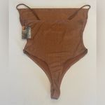 BLASHE Belong Bodysuit in Copper‎ with Adjustable Spaghetti Straps NWT Small Gold Photo 2