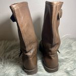 Arthur Beren GRAVATI Women’s Moto Ankle Brown Leather Buckle Boots Size 7.5 Brown Photo 6