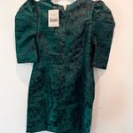 Bohme  Dark Green Floral Long Sleeve Dress Photo 1