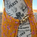 Beach Bunny Saddie bikini cover-up orange floral midi dress size S small NWT Photo 2