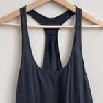 Lululemon Black Stripe 105 F Singlet Scalloped Racerback Seriously Light Tank Photo 4