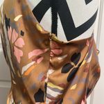 Reiss  Brown Paola Print Ruched Halter Sheath Dress Photo 2